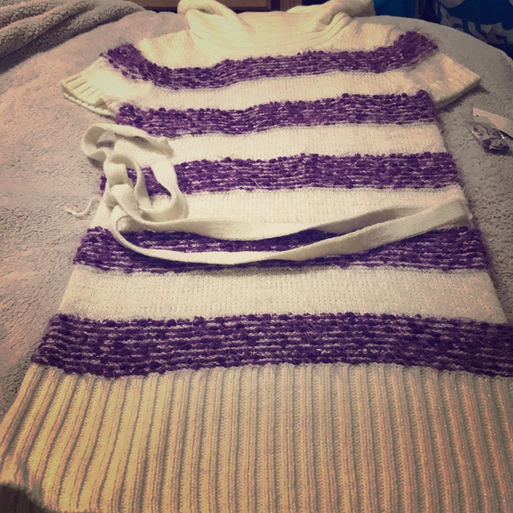 A turtle neck sweater